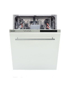 SHARP QW-NI14I47EX Beépített mosogatógép, kapacitás 13 készlet, 5 program, 60 cm, E osztály