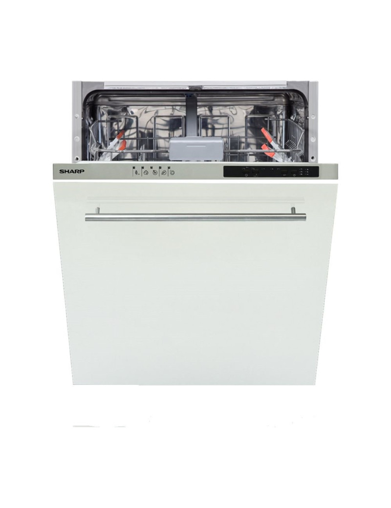 SHARP QW-NI14I47EX Beépített mosogatógép, kapacitás 13 készlet, 5 program, 60 cm, E osztály