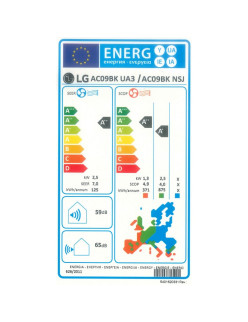 LG Artcool AC09BK Klíma, 9000 BTU Wi-Fi , A++/A+ Energiaosztály, UVnano, Allergia szûrõ, Plasmaster Ionizátor, Gyors fûtés funkc