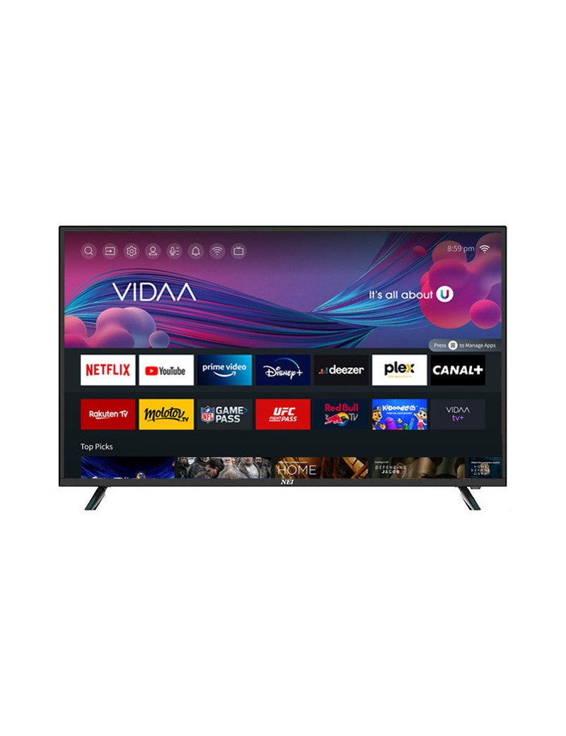 Nei 43NE6900 Smart Televízió, LED, 108 cm, 4K Ultra HD, G energiaosztály