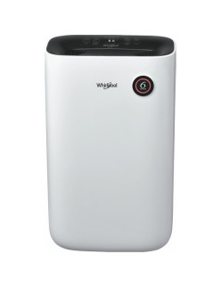 Whirlpool DE20W5252 párátlanító, 20 l / 24 h, 6,5 l tartály, 6th Sense, Érintõ vezérlés, LED visszajelzõ, Mosoda funkció, Fehér