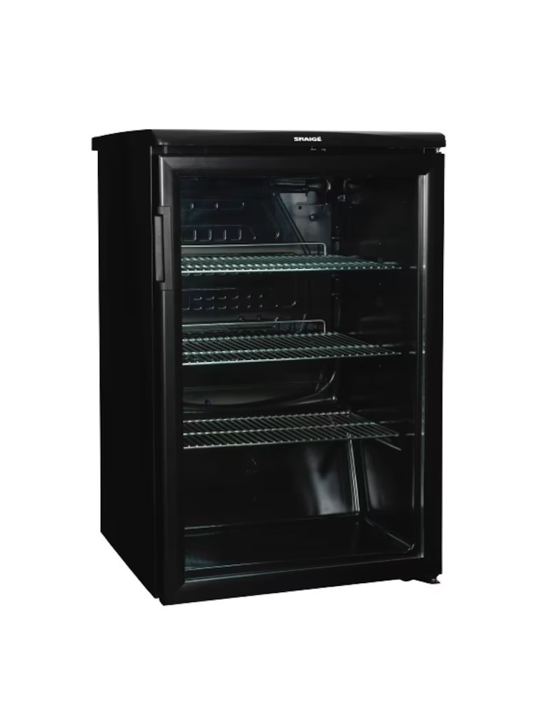 Snaigé CD14SM-S3JJ, Üvegajtós hûtõszekrény, 85x56x60cm, 130 l, Hõmérséklettartomány: -2... +14 °C, Elektromechanikus, Acél külsõ