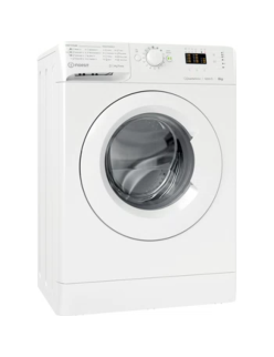 INDESIT MTWSA 61294 W EE Elöltöltõs mosógép, 6 kg, 1200 ford/perc, LED kijelzõ, C energiaosztály, Fehér