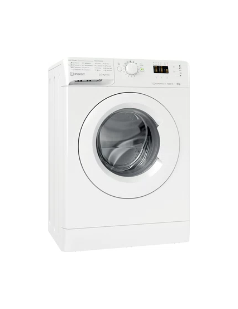 INDESIT MTWSA 61294 W EE Elöltöltõs mosógép, 6 kg, 1200 ford/perc, LED kijelzõ, C energiaosztály, Fehér