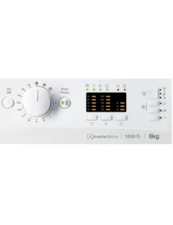 INDESIT MTWSA 61294 W EE Elöltöltõs mosógép, 6 kg, 1200 ford/perc, LED kijelzõ, C energiaosztály, Fehér