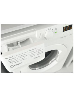 INDESIT MTWSA 61294 W EE Elöltöltõs mosógép, 6 kg, 1200 ford/perc, LED kijelzõ, C energiaosztály, Fehér