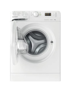 INDESIT MTWSA 61294 W EE Elöltöltõs mosógép, 6 kg, 1200 ford/perc, LED kijelzõ, C energiaosztály, Fehér
