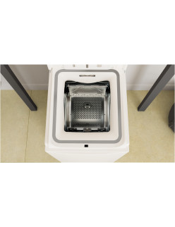 Whirlpool TDLR6040SEU/N Felültöltõs mosógép, 6 kg, 1000 ford./perc, 6. Érzék technológia, Digitális kijelzõ, C energiaosztály, F