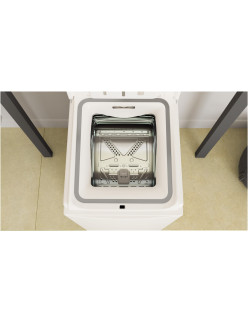 Whirlpool TDLR6040SEU/N Felültöltõs mosógép, 6 kg, 1000 ford./perc, 6. Érzék technológia, Digitális kijelzõ, C energiaosztály, F