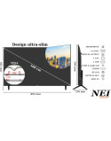 NEI 40NE5901 LED TV televízió, 100cm, Smart, Full HD, E energiaosztály