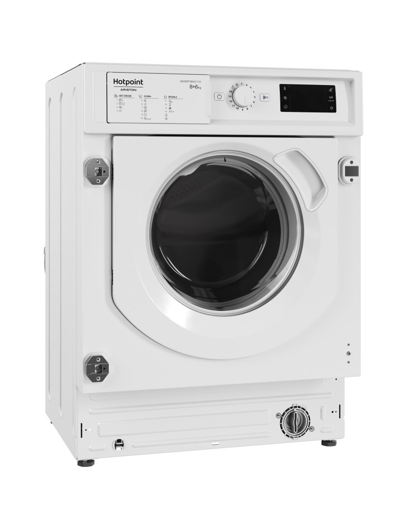 Mosógép szárítógéppel Hotpoint BIWDHG861485EU, 8 kg mosás, 6 kg szárítás, 1400 ford./perc, B osztály, Inverter motor, Digitális