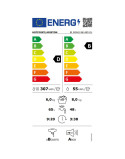 Mosógép szárítógéppel Hotpoint BIWDHG861485EU, 8 kg mosás, 6 kg szárítás, 1400 ford./perc, B osztály, Inverter motor, Digitális