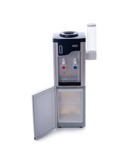 NEI HSM-61LB padlós vízadagoló, kompresszorral, pohártartóval, ezüst / fekete