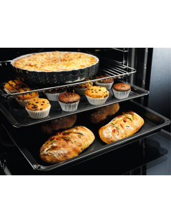 Electrolux EOF3H40BX beépíthetõ sütõ, LED kijelzõ, 2090 W, A energiaosztály, 65 l, Grill, AquaClean, ezüst