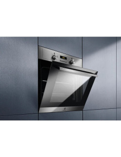 Electrolux EOF3H40BX beépíthetõ sütõ, LED kijelzõ, 2090 W, A energiaosztály, 65 l, Grill, AquaClean, ezüst