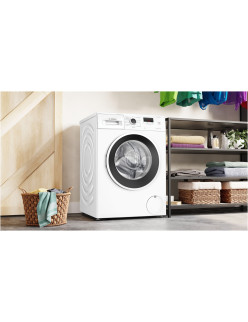 Bosch WGE03200BY mosógép, 8kg, 1200 RPM, EcoSilence Drive, SpeedPerfect, Reload funkció, A energiaosztály, Fehér