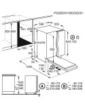 AEG FSB53907Z Teljesen beépíthetõ mosogatógép, 14 terítékes, 7 program, 60 cm, AirDry, MaxiFlex, Motor inverter, D energiaosztál