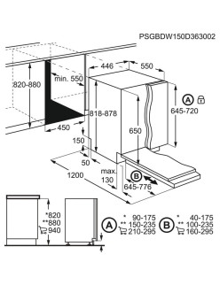 Electrolux EEA12100L Beépíthetõ keskeny mosogatógép, 9 teríték, AirDry, 5 program, F energiaosztály, fehér