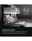 AEG FSE73527P Beépíthetõ keskeny mosogatógép, Quickselect kezelõpanel, MaxiFlex fiók, 10 teríték, AirDry, D energiaosztály