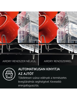 AEG FSE73527P Beépíthetõ keskeny mosogatógép, Quickselect kezelõpanel, MaxiFlex fiók, 10 teríték, AirDry, D energiaosztály