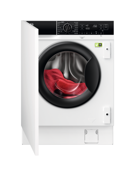 AEG L8FBE48SCI PowerCare beépíthetõ gõzmosógép, A energiaosztály, 8 kg kapacitás, 1400 ford./perc, WiFi, LED kijelzõ, fehér