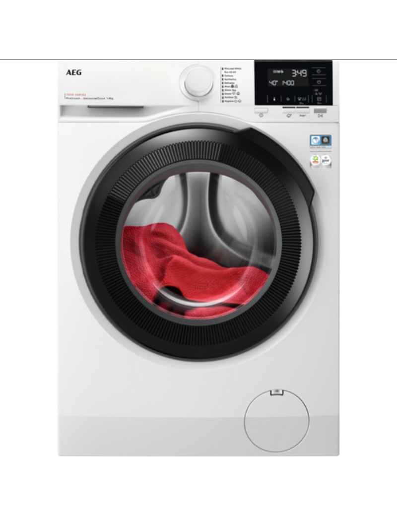 AEG LFR71844UE UniversalDose elöltöltõs gõzmosógép, 8 kg, 1400 fordulat/perc, A energiaosztály, LED kijelzõ, Fehér