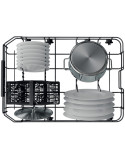 Whirlpool WSFC 3M27 X Mosogatógép, 10 teríték, 6 program, 9 liter/ciklus, E energiaosztály