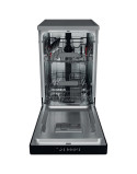 Whirlpool WSFC 3M27 X Mosogatógép, 10 teríték, 6 program, 9 liter/ciklus, E energiaosztály