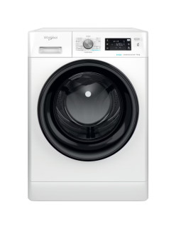 Elöltöltõs mosógép WHIRLPOOL FFB 10489 BV EE, gõz, 6th Sense, 10 kg, 1400 ford./perc, A osztály, fehér