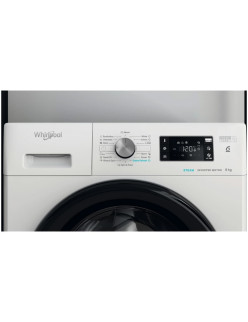Mosógép Whirlpool FreshCare+ FFB 8458 BV EE, 8 kg, 1400 rpm, B osztály, gõzfrissítés, 6th Sense technológia, inverteres motor, f