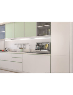 Candy CP 6E51LS szabadonálló mosogatógép, 6 teríték, 8 program, E energiaosztály, Inox