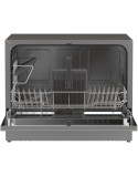 Candy CP 6E51LS szabadonálló mosogatógép, 6 teríték, 8 program, E energiaosztály, Inox