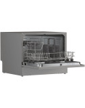 Candy CP 6E51LS szabadonálló mosogatógép, 6 teríték, 8 program, E energiaosztály, Inox