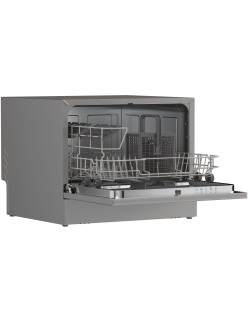 Candy CP 6E51LS szabadonálló mosogatógép, 6 teríték, 8 program, E energiaosztály, Inox