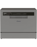 Candy CP 6E51LS szabadonálló mosogatógép, 6 teríték, 8 program, E energiaosztály, Inox