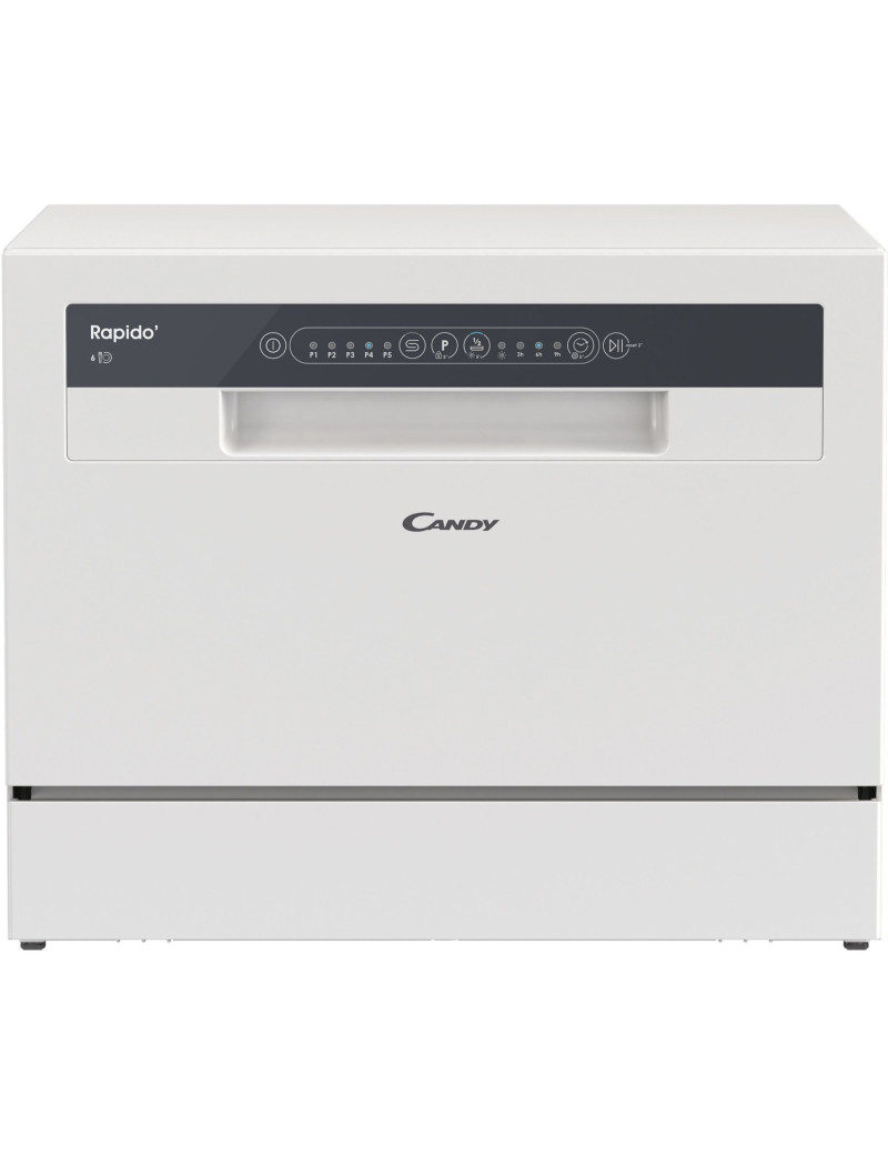 Candy CP 6E51LW Mosogatógép, 55 cm, 6 teríték, 5 program, E energiaosztály, Fehér
