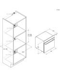 Beépített sütõ HAIER H6 ID23B3HTB, 78 l, 12 funkció, A++ osztály, Grill, Wi-Fi + hOn, Fekete