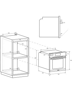Haier HWO60SM5S5BH Beépíthetõ Elektromos sütõ, 70 l, Katalitikus öntisztítás, I-MESSAGE TAD STEAM interfész, WiFi + Bluetooth, M