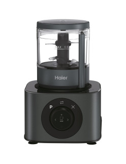 Haier HBL7W5 011 turmixgép, 1200W, LCD kijelzõ, Tritán test, Automatikus jégzúzó és smoothie program, Obszidián szürke