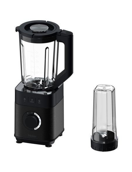 Haier HBL5B2 011 turmixgép, 1200W, Fém test, Automatikus jégzúzó és smoothie program, Fekete