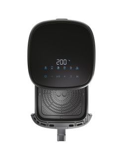 Haier HAF5P 011 forrólevegõs sütõ, 5l kapacitás (4 adag), 1500W, 6 funckiós, 80-200°C hõmérséklet, LED kijelzõ, Szürke