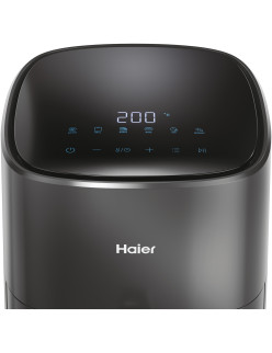 Haier HAF5P 011 forrólevegõs sütõ, 5l kapacitás (4 adag), 1500W, 6 funckiós, 80-200°C hõmérséklet, LED kijelzõ, Szürke