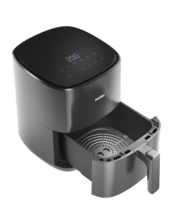Haier HAF5P 011 forrólevegõs sütõ, 5l kapacitás (4 adag), 1500W, 6 funckiós, 80-200°C hõmérséklet, LED kijelzõ, Szürke