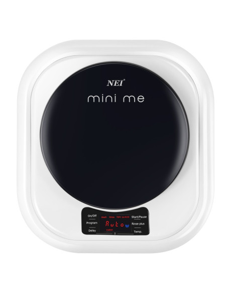 NEI Falra szerelhetõ mini mosógép, 2.5 kg, Fekete, NWM3-WMB, 800 fordulat/perc, B energiaosztály