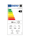 NEI Falra szerelhetõ mini mosógép, 2.5 kg, Fekete, NWM3-WMB, 800 fordulat/perc, B energiaosztály