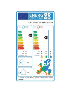 Inverteres Klíma Crown CIT-18FO64GB, 18000 ohl/fûtés BTU, A++, Fehér