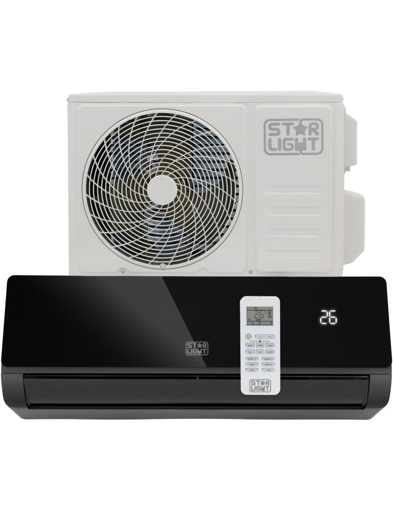 Whirlpool PACB29HP Hordozható légkondicionáló, 9000 BTU, A+ energiaosztály, fekete