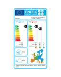 Ariston Alys R 32 C 25 Monosplit fali légkondícionáló, 2.8kW, A+++/A++, Memória funkció, Booster funkció, Követés funkció, Fehér