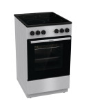 Üvegkerámia tûzhely Gorenje GEC5A61SG, Ûrtartalom 70l, Energiaosztály: A, 4 fûtési zóna, Ventilátor, Aquaclean, Rozsdamentes acé