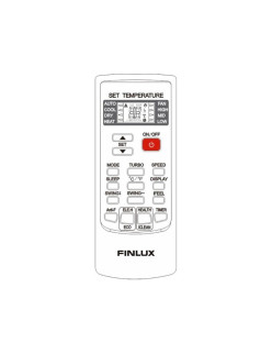 Finlux 48KA3PH klímaberendezés, 48000 BTU, Háromfázisú, Inverteres rendszer, Hûtés/fûtés, A++/A+++ energiaosztály, Fehér